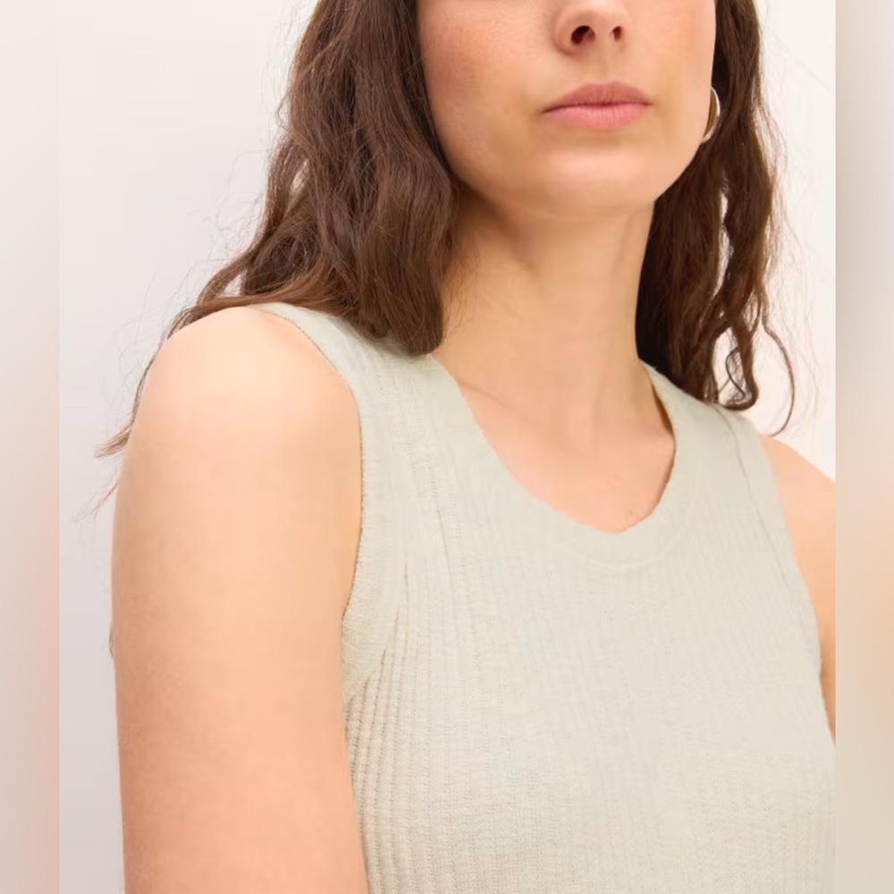 Everlane The Rib-Knit A-Line Tank Dress - Picture 4 of 15